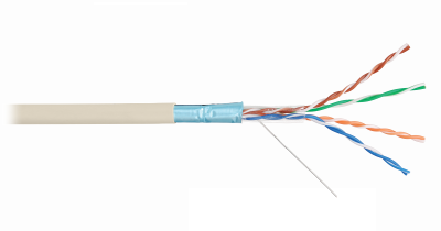 Кабель NIKOLAN F/UTP, 4 пары, Кат.5e, 24 AWG, внутренний, PVC, 305м 